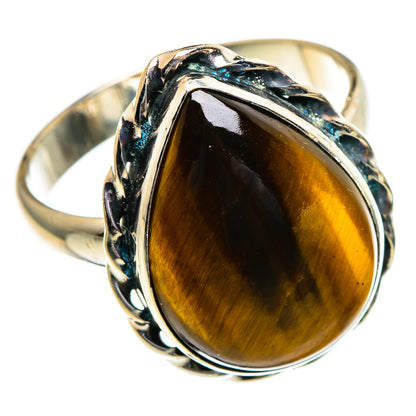 Tiger Eye Rings handcrafted by Ana Silver Co - RING85413