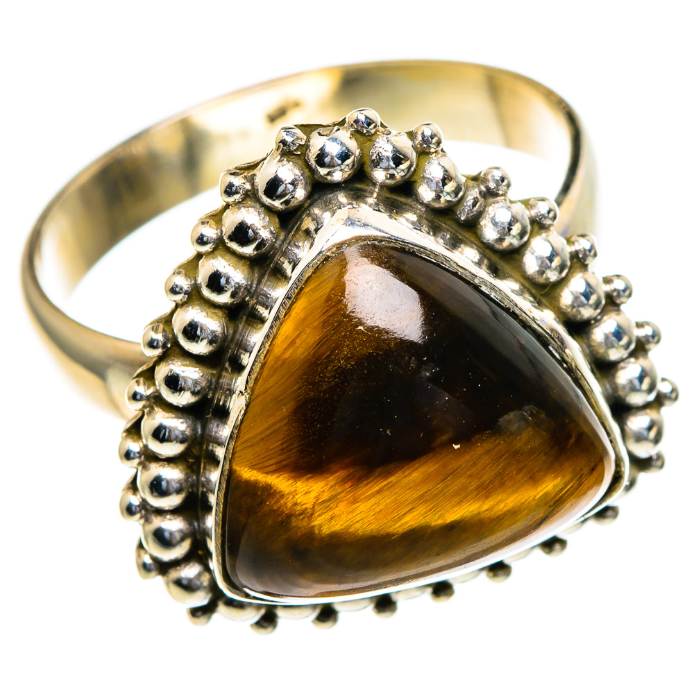 Tiger Eye Rings handcrafted by Ana Silver Co - RING85414