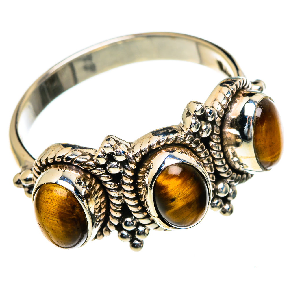 Tiger Eye Rings handcrafted by Ana Silver Co - RING85415