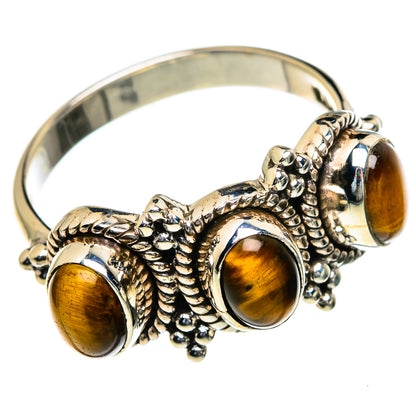 Tiger Eye Rings handcrafted by Ana Silver Co - RING85415