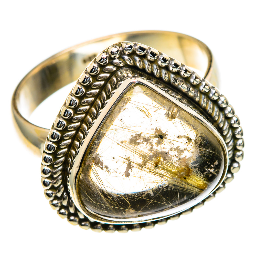 Rutilated Quartz Rings handcrafted by Ana Silver Co - RING85430