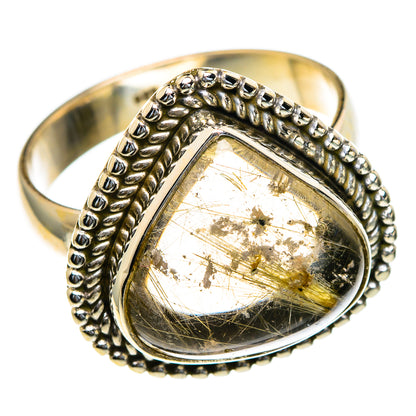 Rutilated Quartz Rings handcrafted by Ana Silver Co - RING85430
