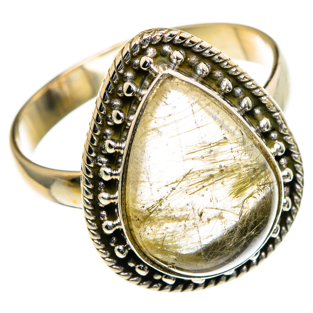 Rutilated Quartz Rings handcrafted by Ana Silver Co - RING85431 - Photo 2