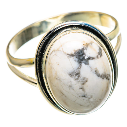 Howlite Rings handcrafted by Ana Silver Co - RING85435