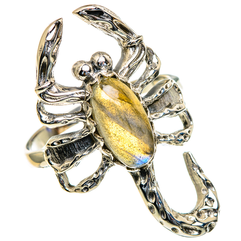 Labradorite Rings handcrafted by Ana Silver Co - RING85447