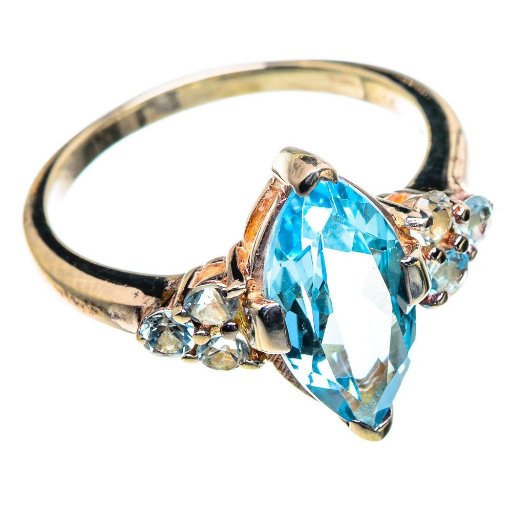 Blue Topaz Rings handcrafted by Ana Silver Co - RING85449