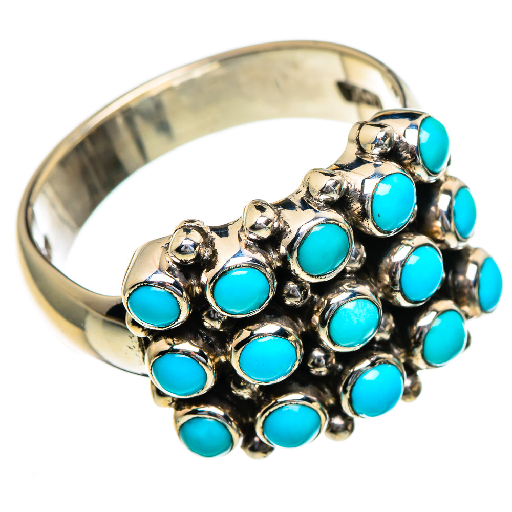 Tibetan Turquoise Rings handcrafted by Ana Silver Co - RING85452