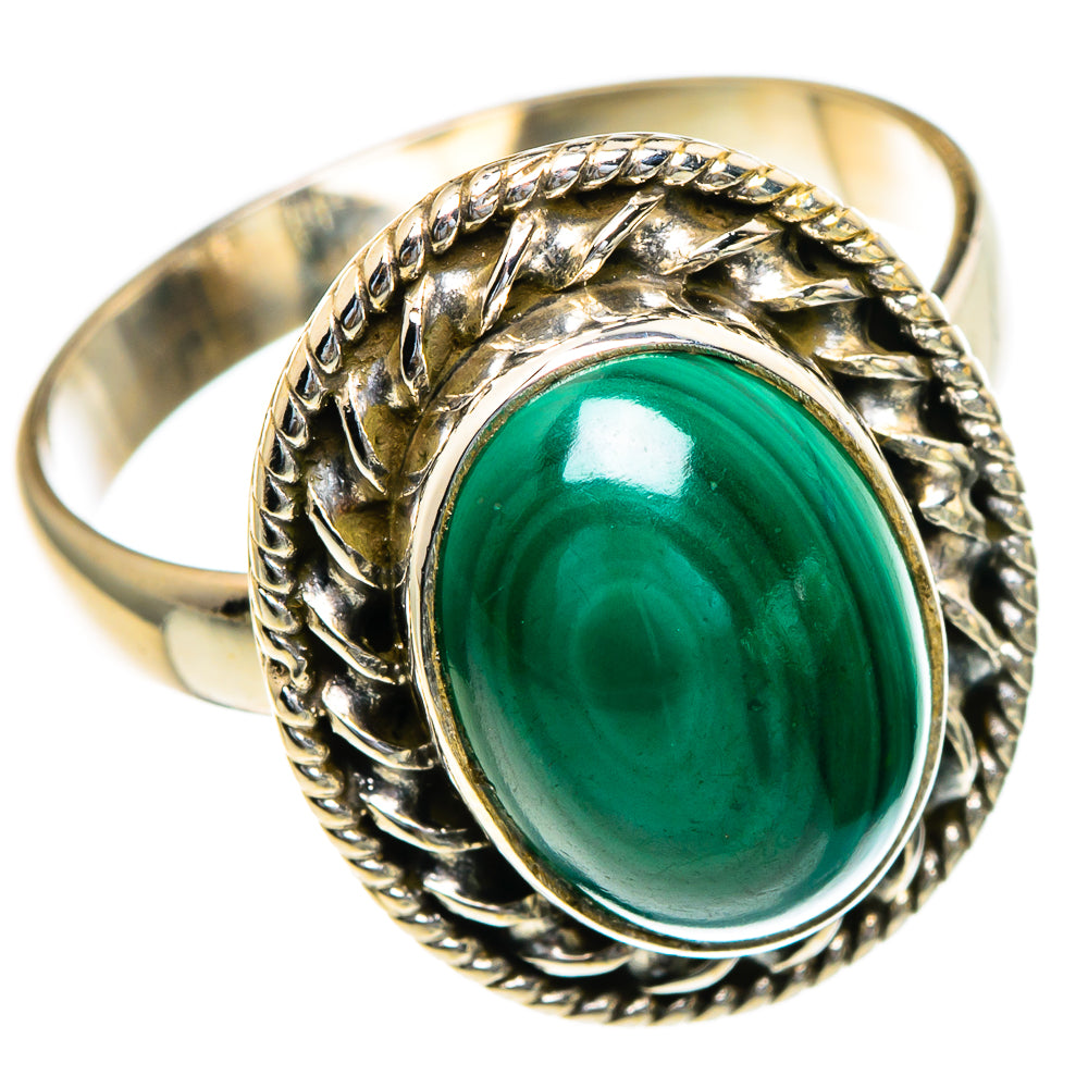 Malachite Rings handcrafted by Ana Silver Co - RING85453