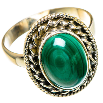 Malachite Rings handcrafted by Ana Silver Co - RING85453