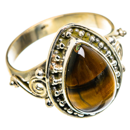 Tiger Eye Rings handcrafted by Ana Silver Co - RING85457