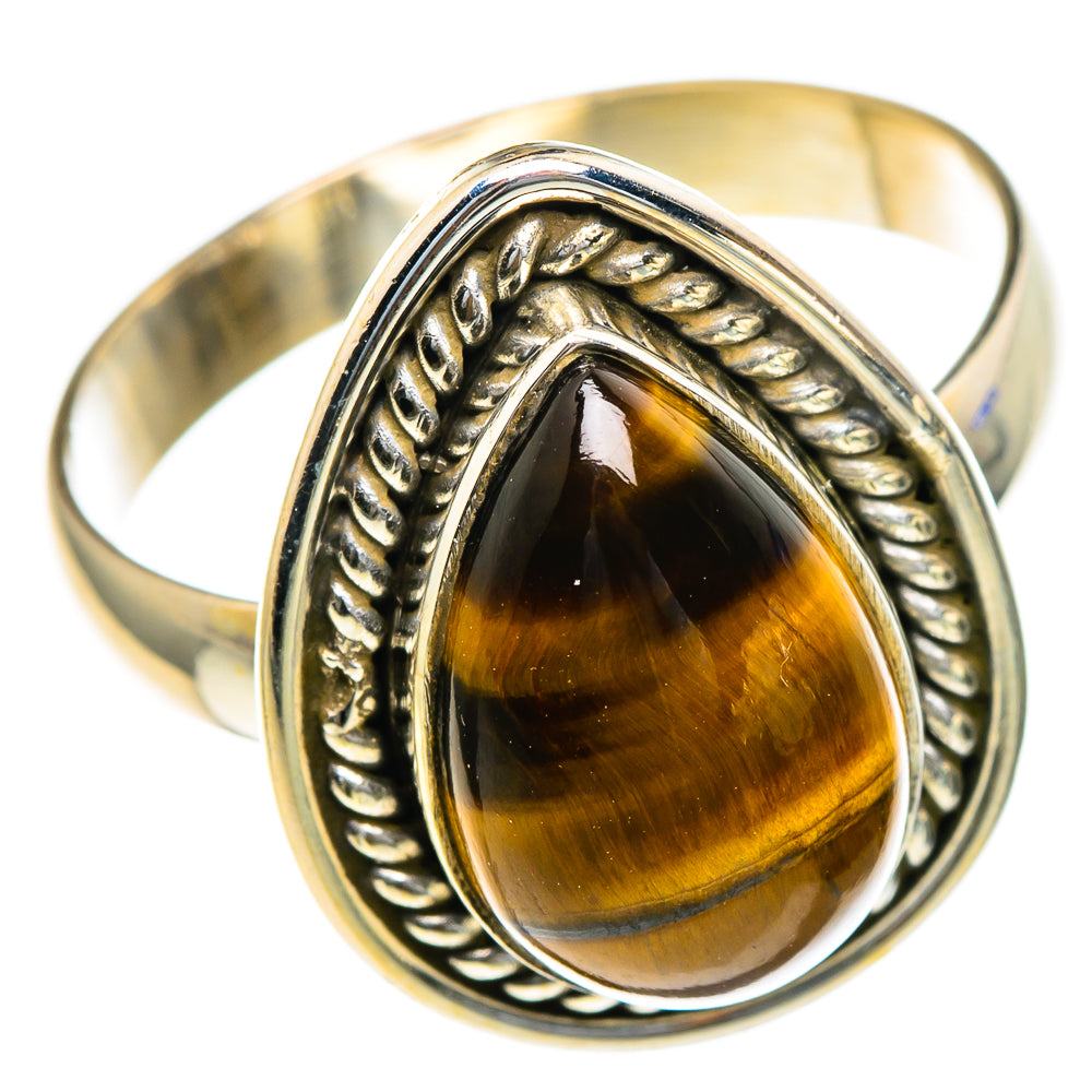 Tiger Eye Rings handcrafted by Ana Silver Co - RING85462