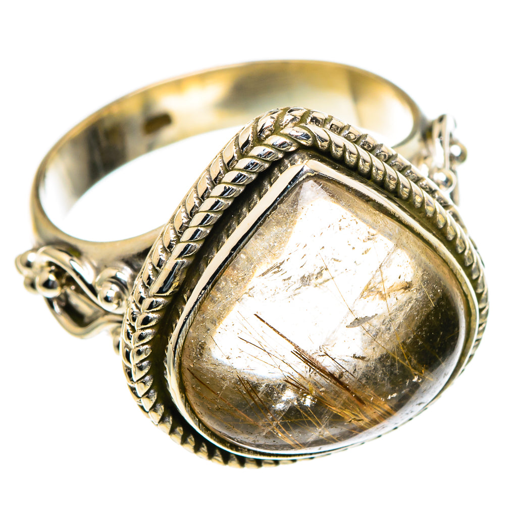 Rutilated Quartz Rings handcrafted by Ana Silver Co - RING85478