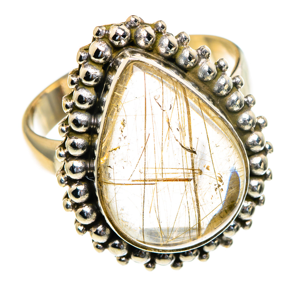 Rutilated Quartz Rings handcrafted by Ana Silver Co - RING85479