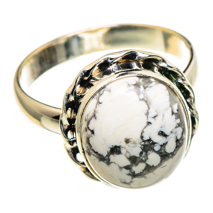Howlite Rings handcrafted by Ana Silver Co - RING85484