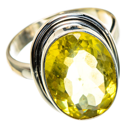 Lemon Quartz Rings handcrafted by Ana Silver Co - RING85490