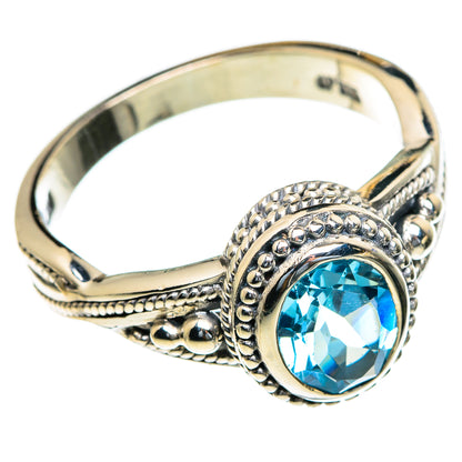 Blue Topaz Rings handcrafted by Ana Silver Co - RING85499