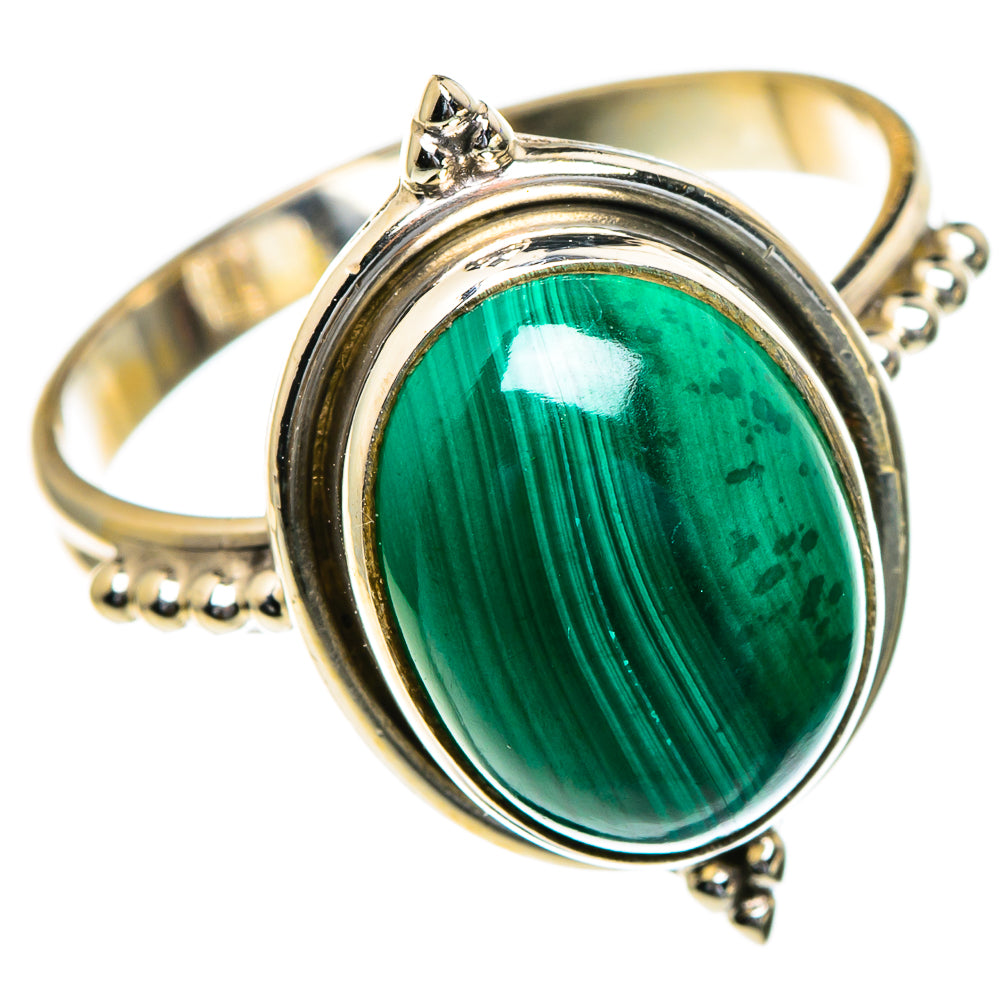 Malachite Rings handcrafted by Ana Silver Co - RING85502
