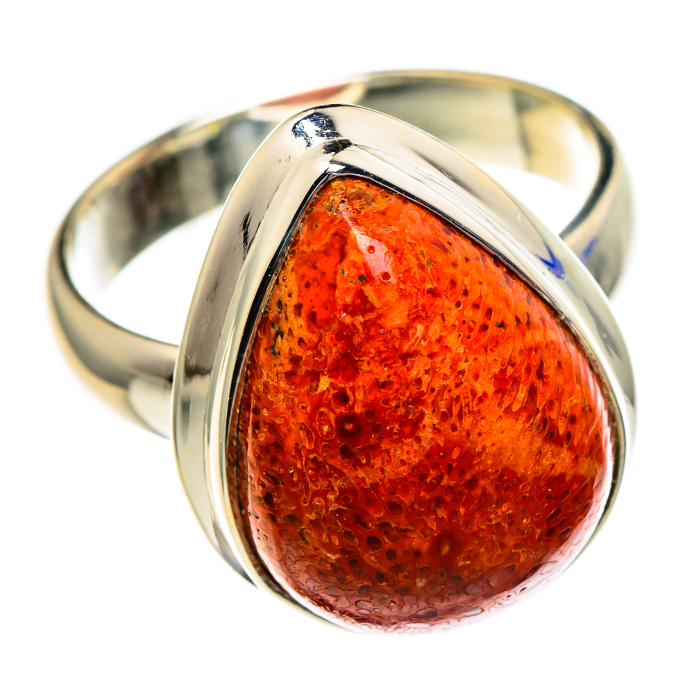 Sponge Coral Rings handcrafted by Ana Silver Co - RING85513