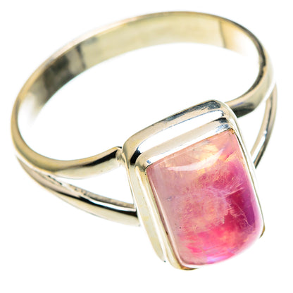 Pink Moonstone Rings handcrafted by Ana Silver Co - RING85519