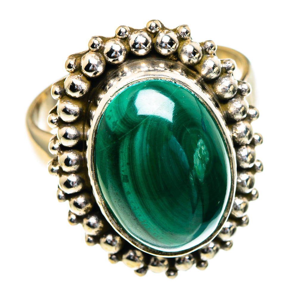 Malachite Rings handcrafted by Ana Silver Co - RING85544