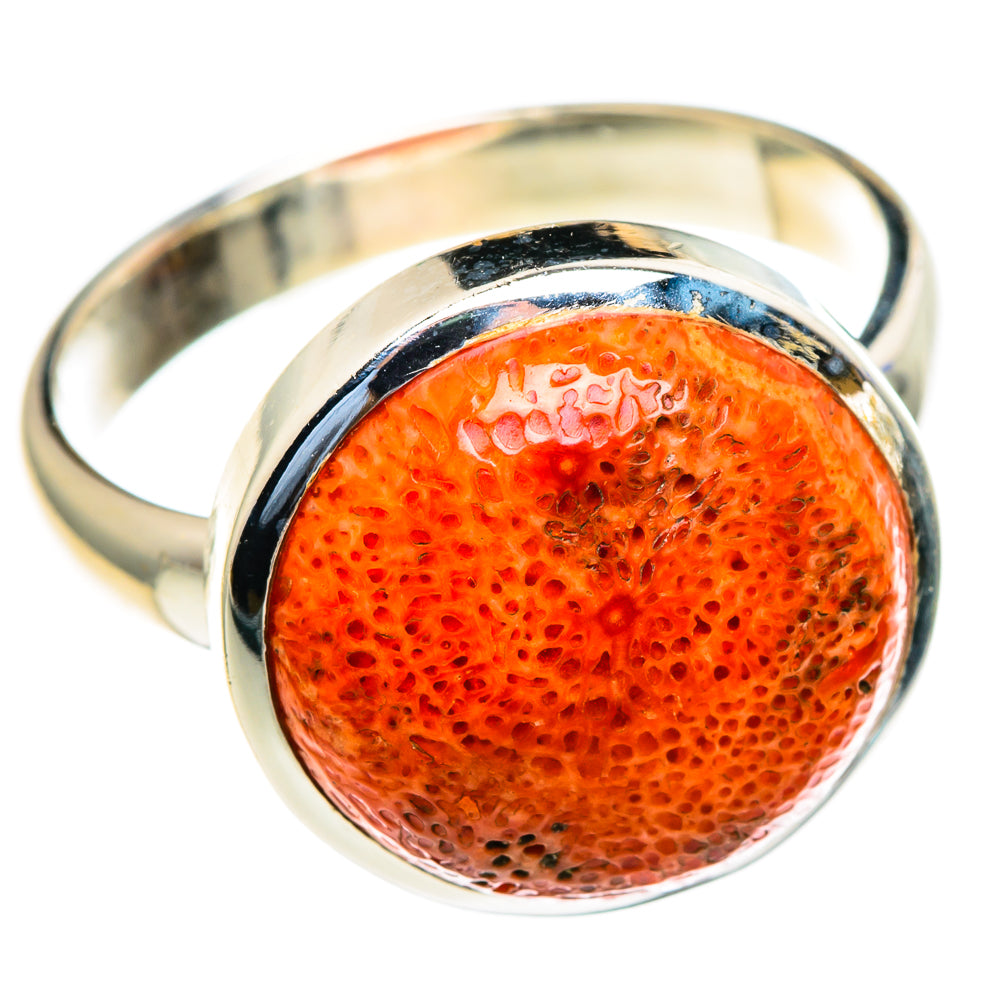 Sponge Coral Rings handcrafted by Ana Silver Co - RING85555 - Photo 2