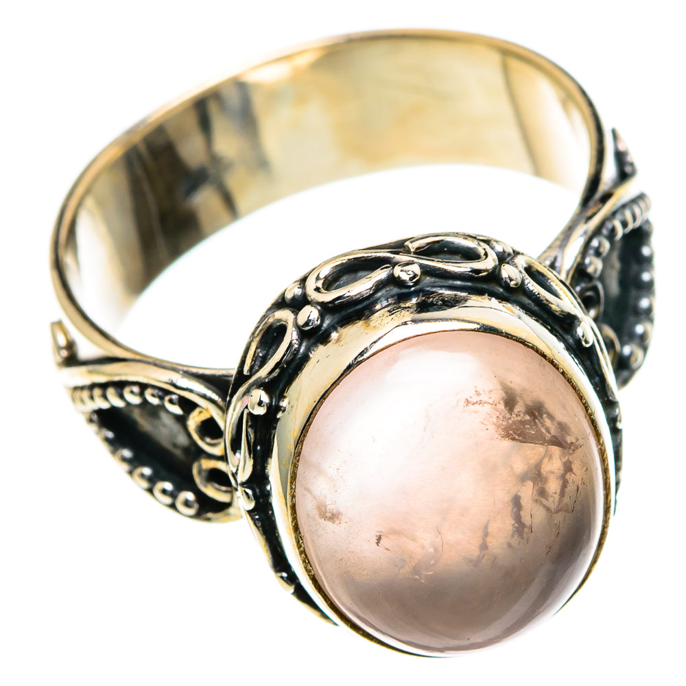 Rose Quartz Rings handcrafted by Ana Silver Co - RING85561