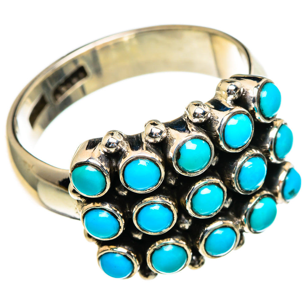 Tibetan Turquoise Rings handcrafted by Ana Silver Co - RING85583