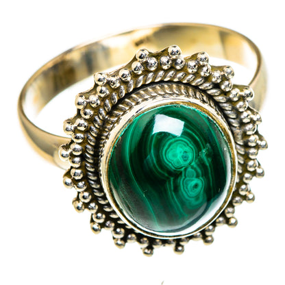 Malachite Rings handcrafted by Ana Silver Co - RING85586