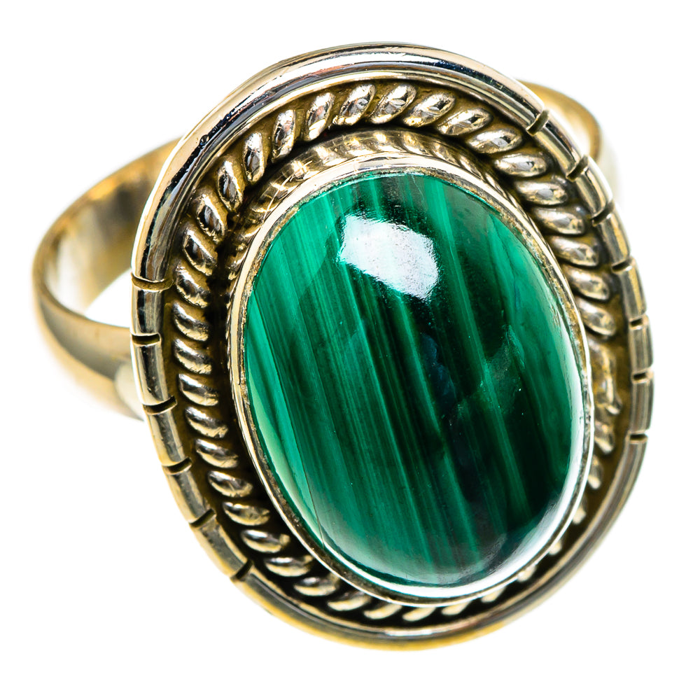 Malachite Rings handcrafted by Ana Silver Co - RING85587