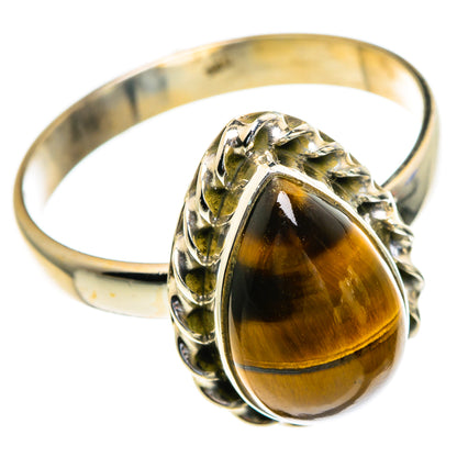 Tiger Eye Rings handcrafted by Ana Silver Co - RING85597