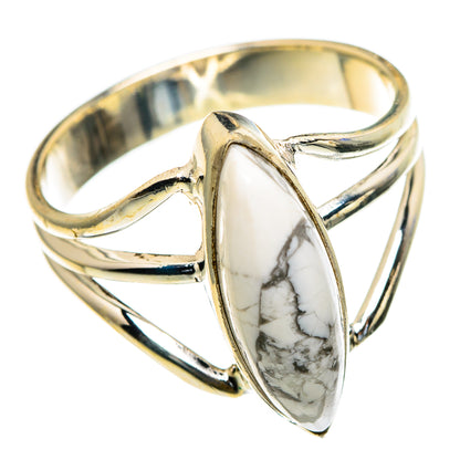 Howlite Rings handcrafted by Ana Silver Co - RING85618