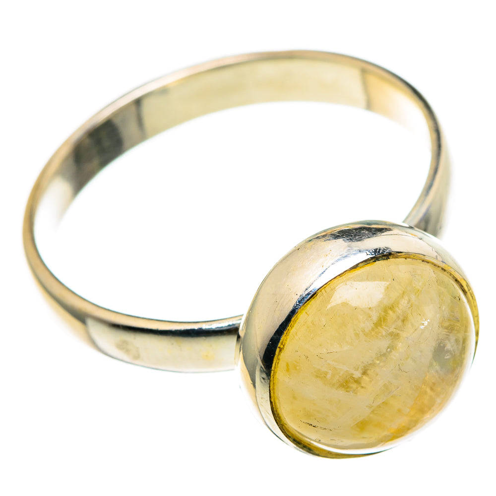Yellow Moonstone Rings handcrafted by Ana Silver Co - RING85620 - Photo 2