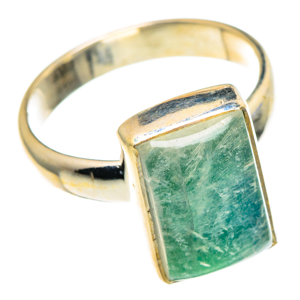 Green Moonstone Rings handcrafted by Ana Silver Co - RING85632