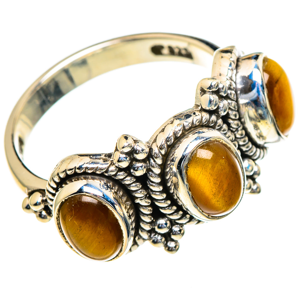 Tiger Eye Rings handcrafted by Ana Silver Co - RING85640