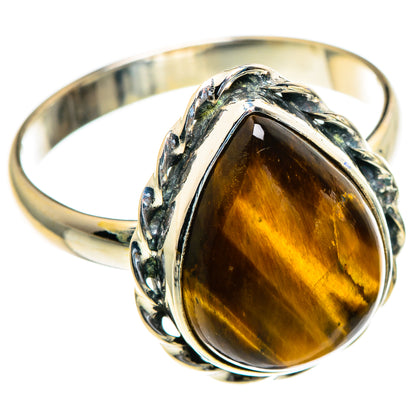 Tiger Eye Rings handcrafted by Ana Silver Co - RING85641