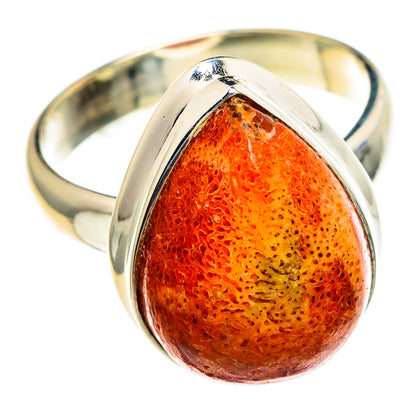 Sponge Coral Rings handcrafted by Ana Silver Co - RING85646