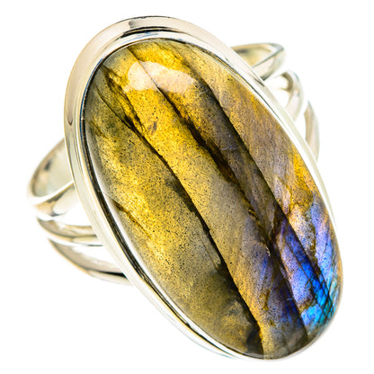 Labradorite Rings handcrafted by Ana Silver Co - RING85665
