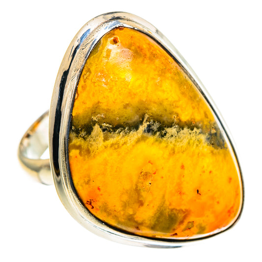 Bumble Bee Jasper Rings handcrafted by Ana Silver Co - RING85689