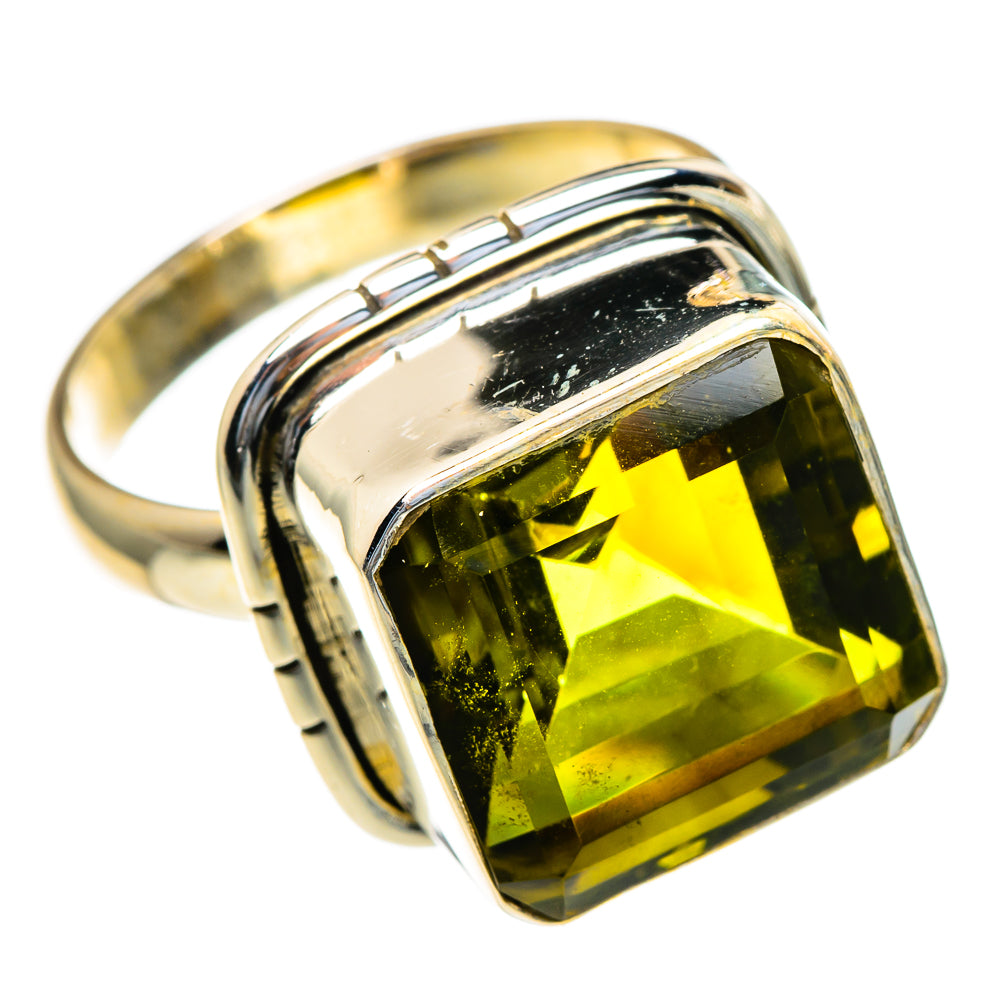 Olive Quartz Rings handcrafted by Ana Silver Co - RING85699