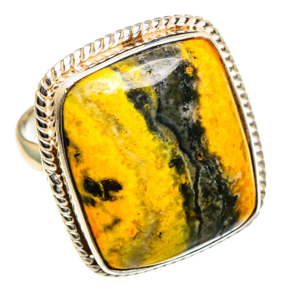 Bumble Bee Jasper Rings handcrafted by Ana Silver Co - RING85708