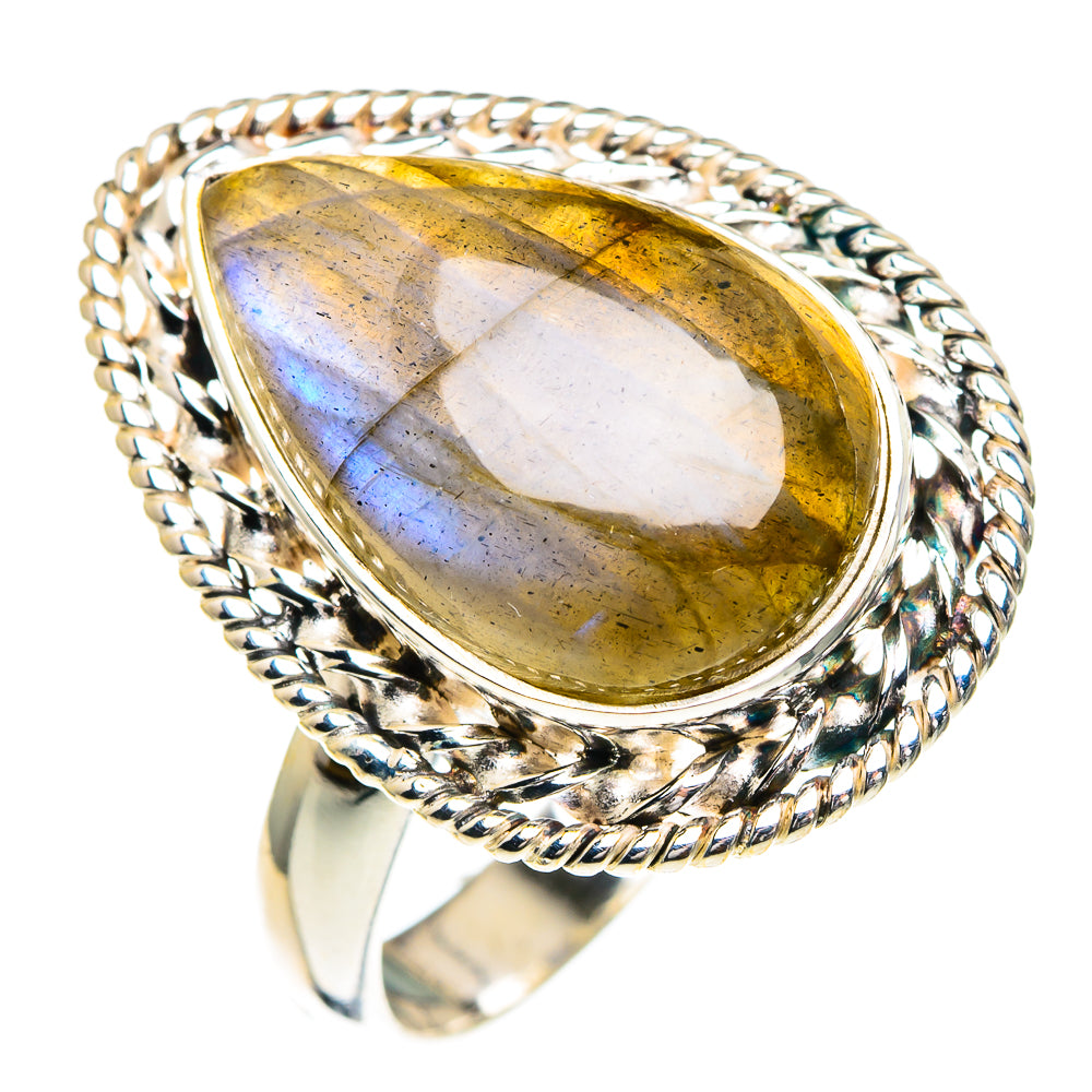 Labradorite Rings handcrafted by Ana Silver Co - RING85724