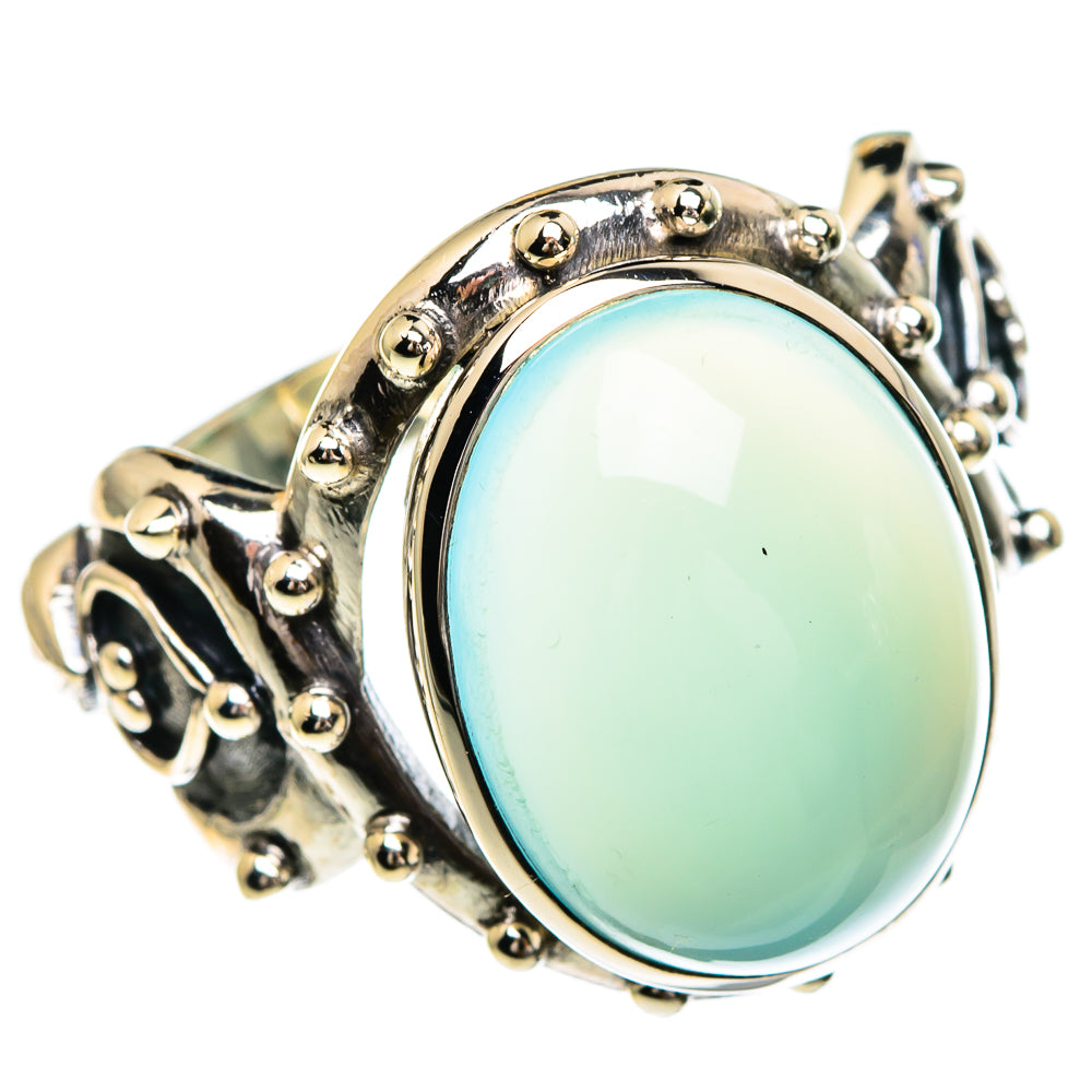 Aqua Chalcedony Rings handcrafted by Ana Silver Co - RING85725