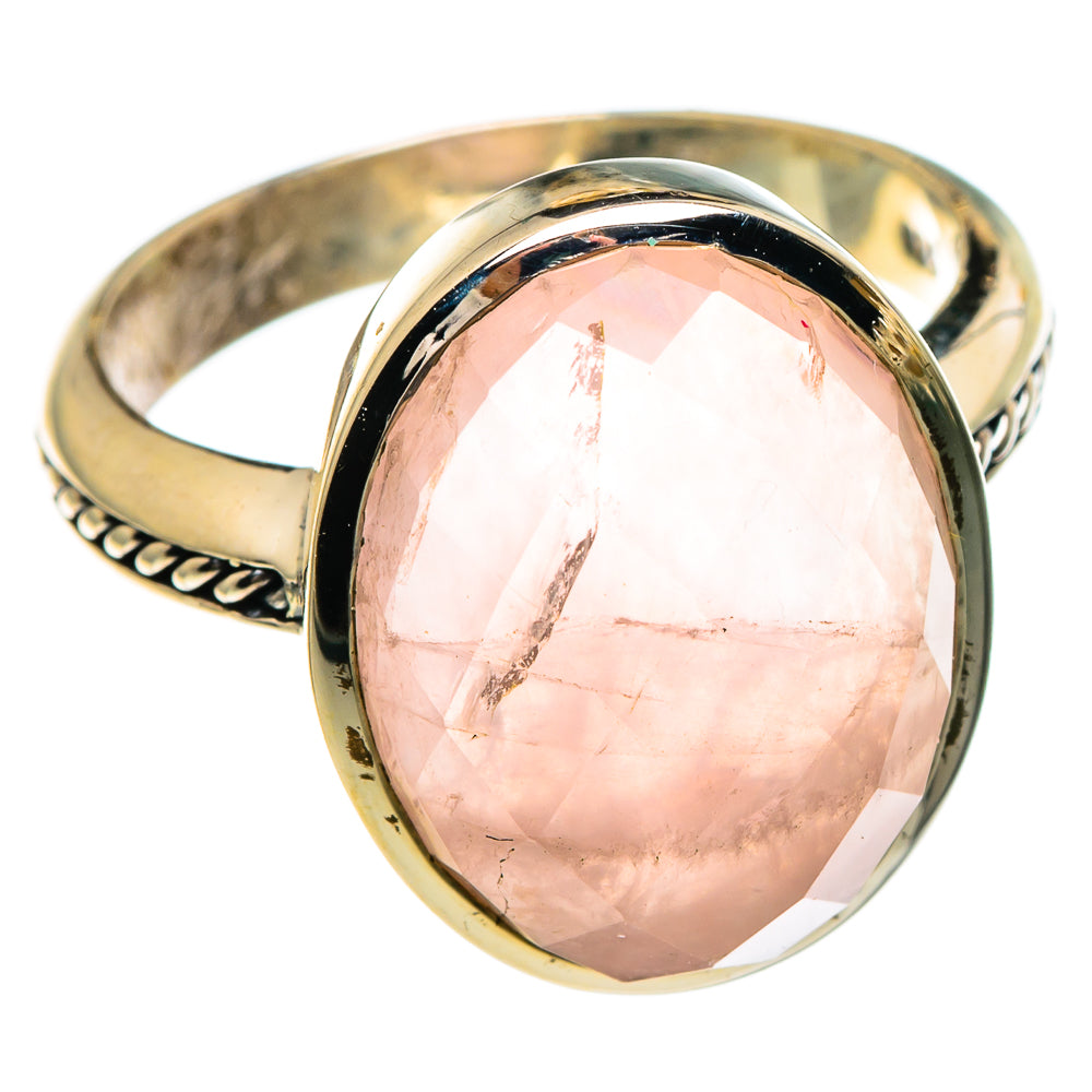 Rose Quartz Rings handcrafted by Ana Silver Co - RING85742