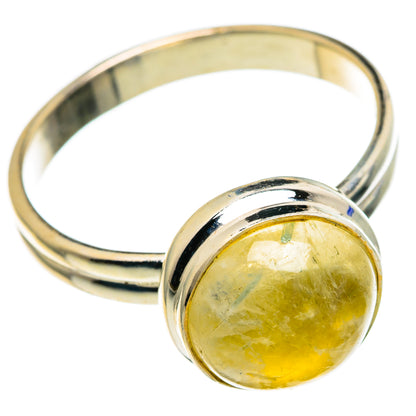 Yellow Moonstone Rings handcrafted by Ana Silver Co - RING85762 - Photo 2