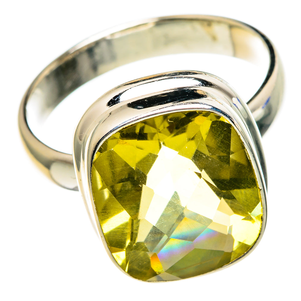 Lemon Quartz Rings handcrafted by Ana Silver Co - RING85763