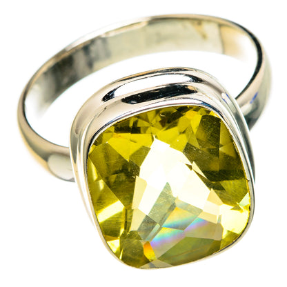 Lemon Quartz Rings handcrafted by Ana Silver Co - RING85763
