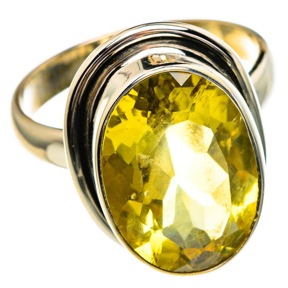 Lemon Quartz Rings handcrafted by Ana Silver Co - RING85764
