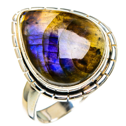 Labradorite Rings handcrafted by Ana Silver Co - RING85765