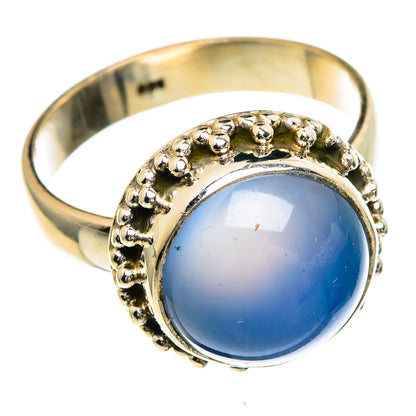 Aqua Chalcedony Rings handcrafted by Ana Silver Co - RING85771