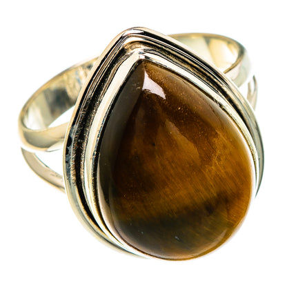 Tiger Eye Rings handcrafted by Ana Silver Co - RING85779 - Photo 2